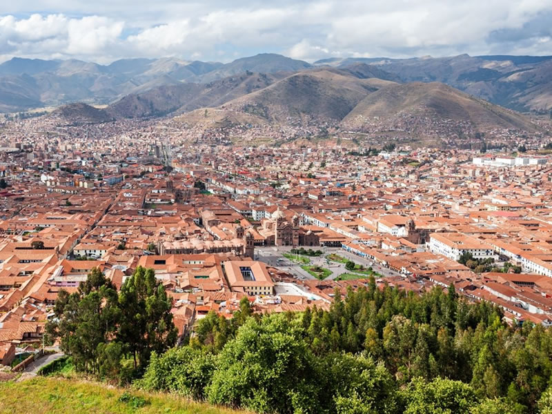 Vista aérea de Cusco